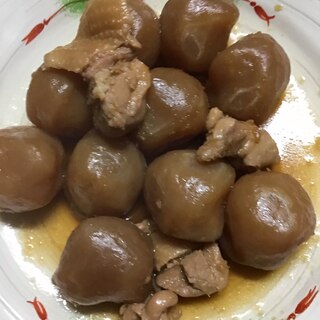 玉こんにゃくと鶏肉のにしめ